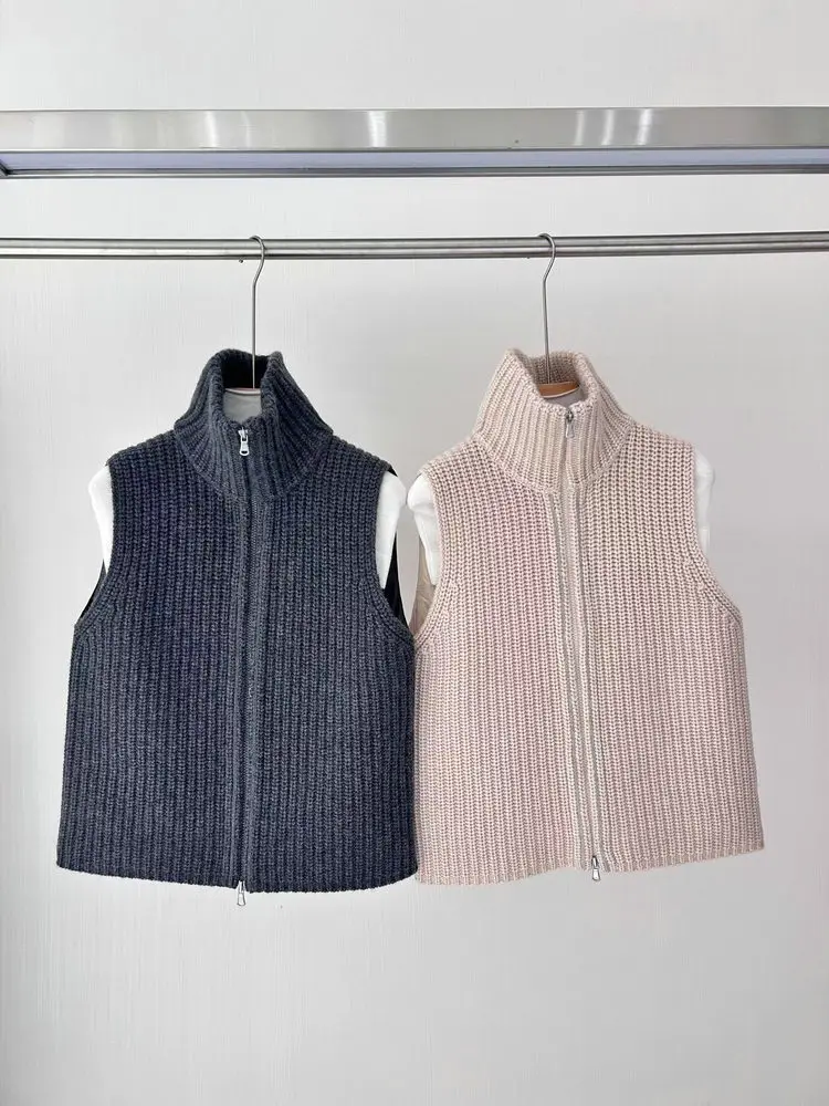 Осень-зима B * C женский жилет на гусином пуху с бисером молнии и