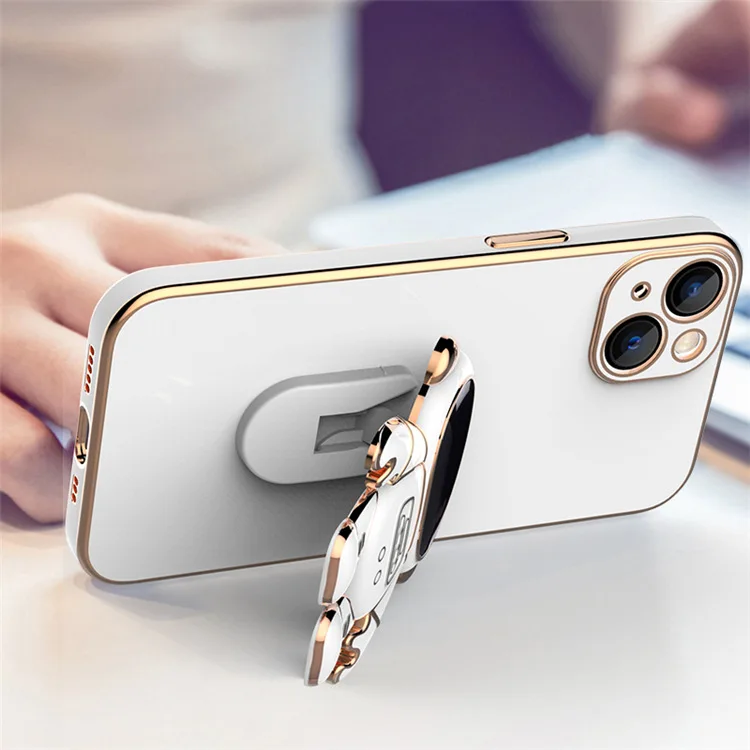 Модный 3D защитный чехол для Apple 11 12 13 Pro Max астронавт Телескопическая Подставка с