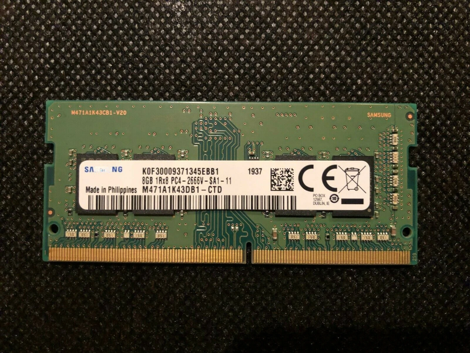 

RAM Memory-CTD Laptop Internal Memory 8G 1rx8 DDR4 PC4-2666V