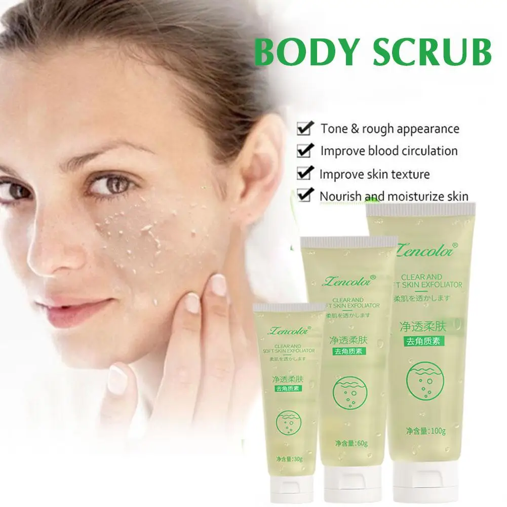 

30/60/100g Exfoliating Gel Deep Cleansing Exfoliant Scrub Exfoliation Gentle Exfoliants Rub Body Facial Mud Face Body Exfol M0W4