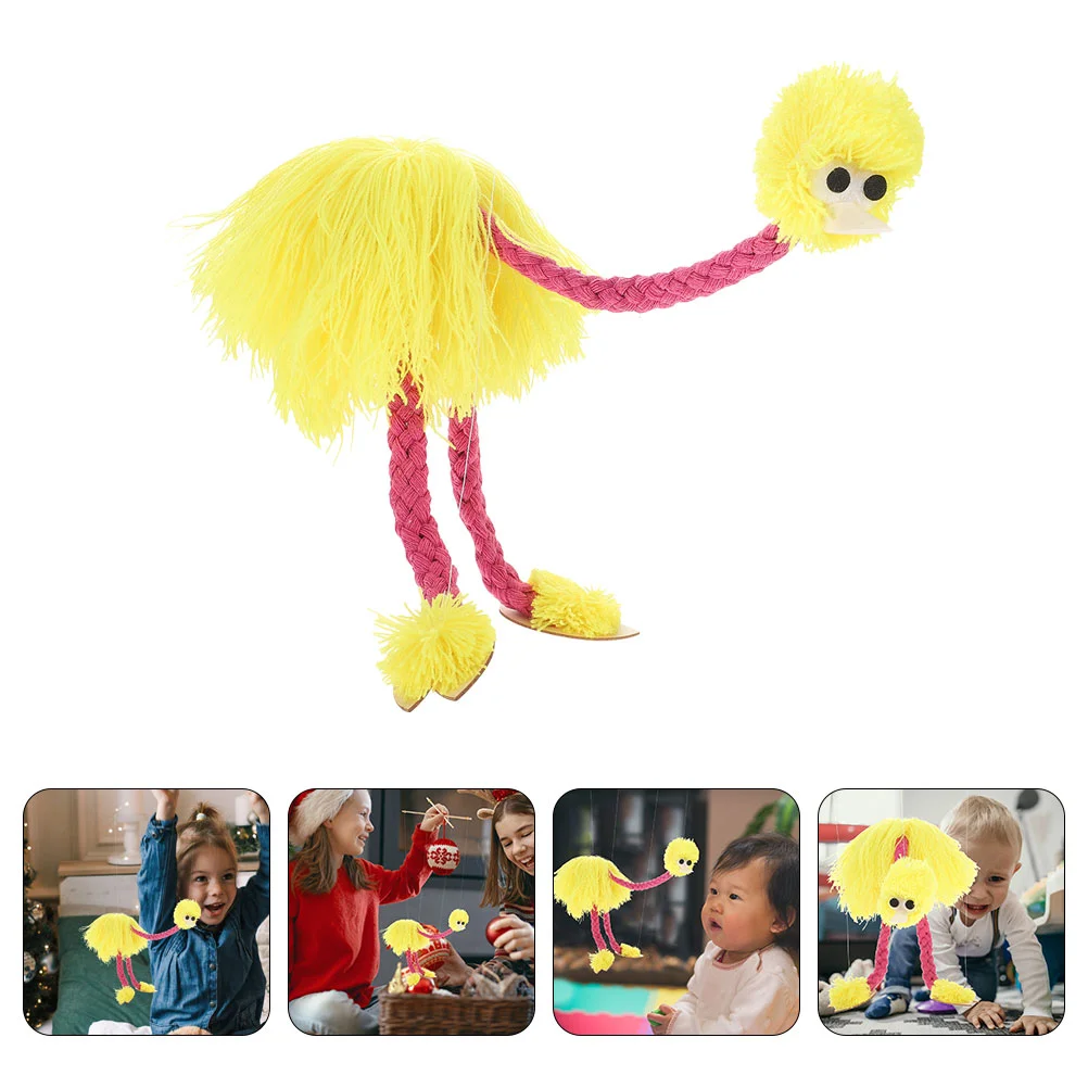 

Ostrich Marionette Hand Puppets Adults Unique Plush Marionettes Animal Design Funny Figure Craft Animals Child Kids Playthings