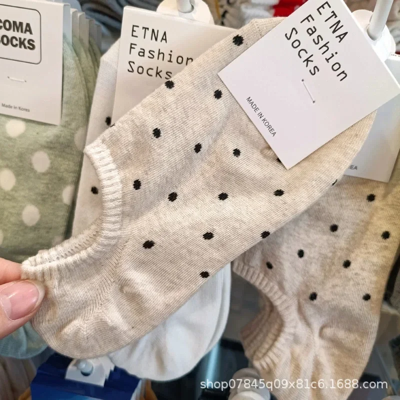 ETNA полосатые корейские носки в стиле Simpleins женские весенне-летние хлопковые