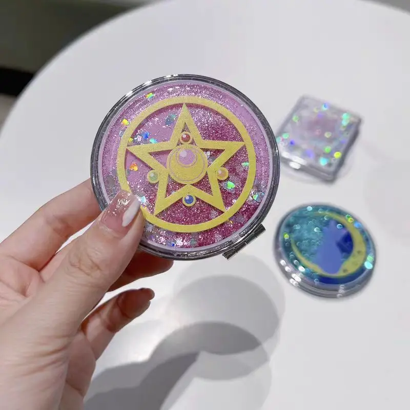 Красивое зеркало-воин из песка луна Волшебная карта девушка Сакура зеркало для