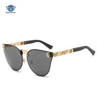 teenyoun gothic new sunglasses luxury brand fashion toad glasses scalded legs skull glasses women