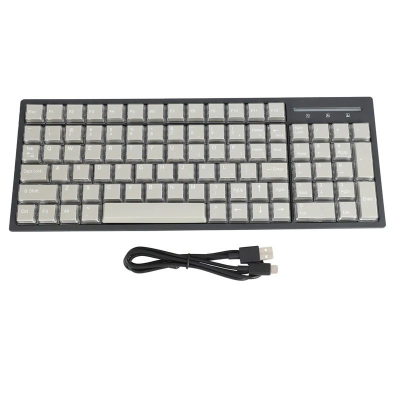 

All In One Industrial Keyboard Desktop Laptop USB Half Cap Key Wired Keyboard Small Keyboard Industrial Key