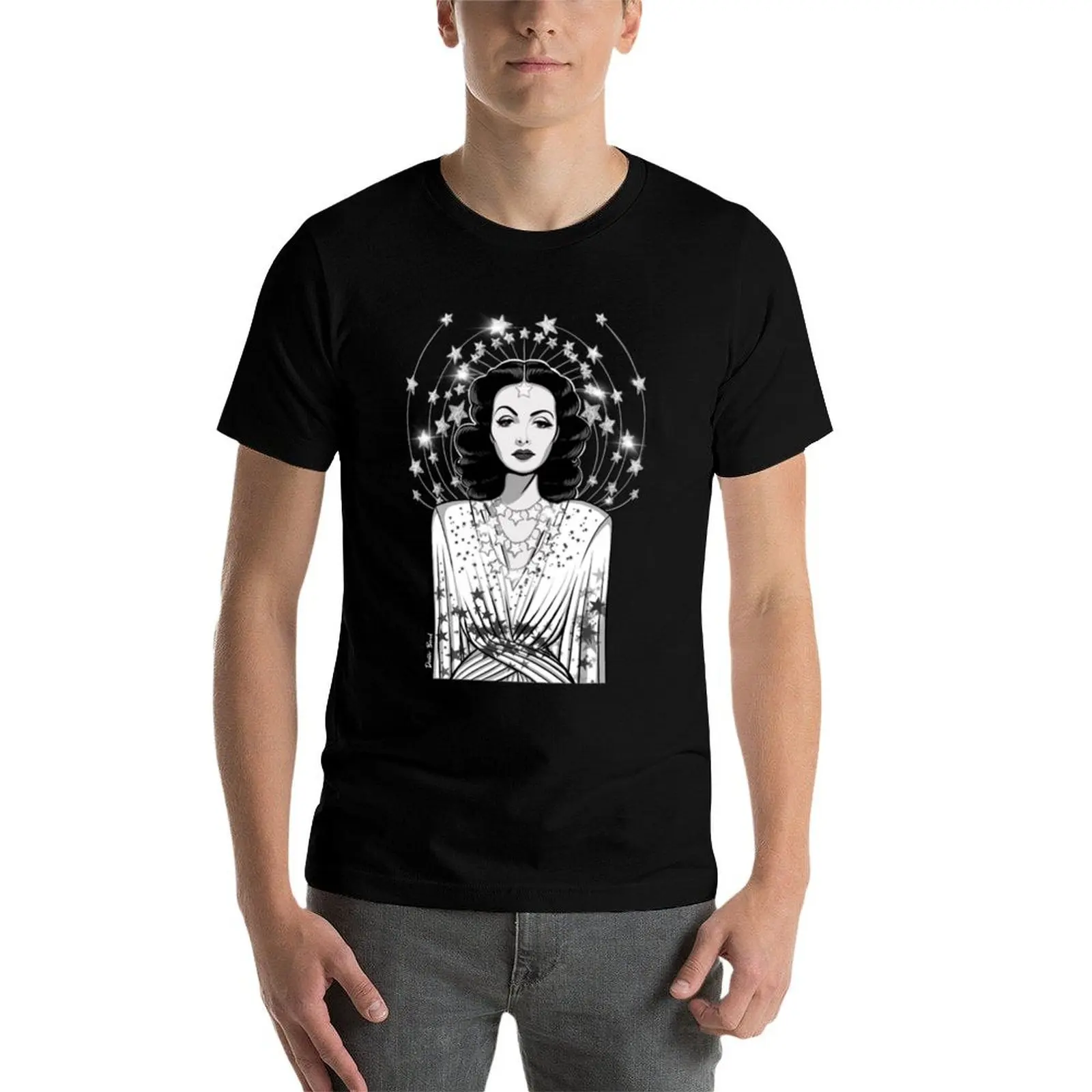 Фото Футболка Hedy Lamarr из мягкого хлопка, базовая модель №4
