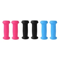 1 pair rubber bike bicycle handle bar grips tricycle scooter handlebar for kid child upgrade blue pink black non slip waterproof