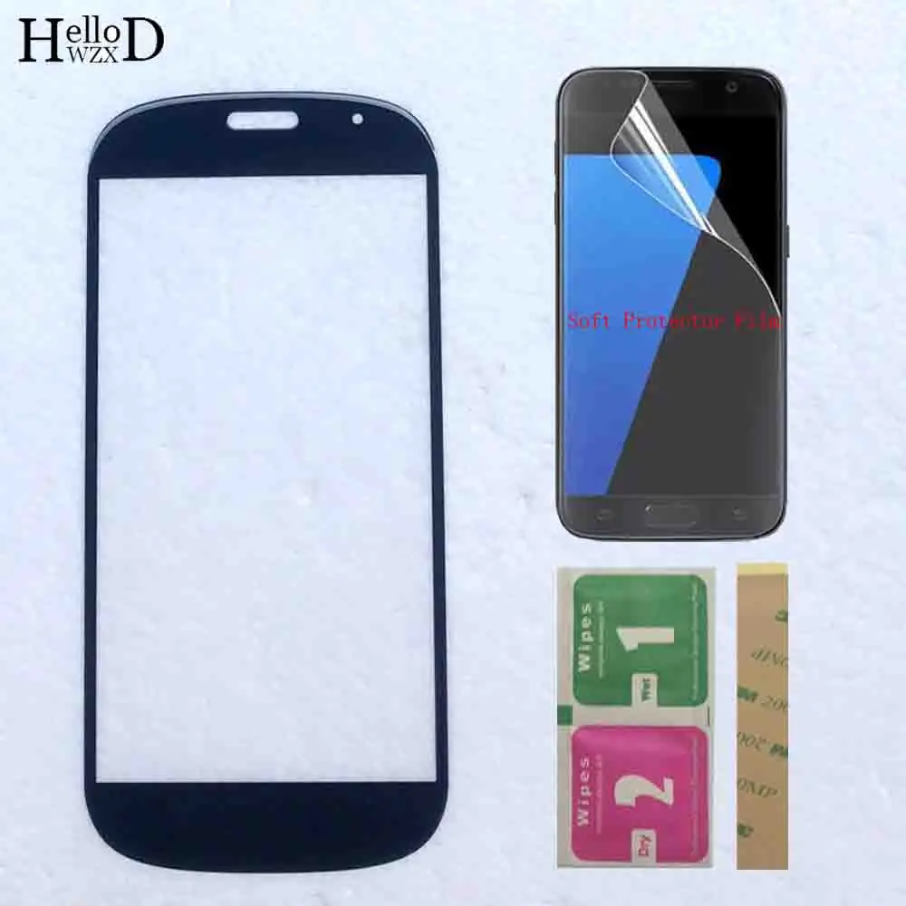 

Внешний стеклянный объектив для мобильного телефона YotaPhone 2 YD201 YD206, ремонт переднего фотографического стекла, защитная пленка с клеем 3M