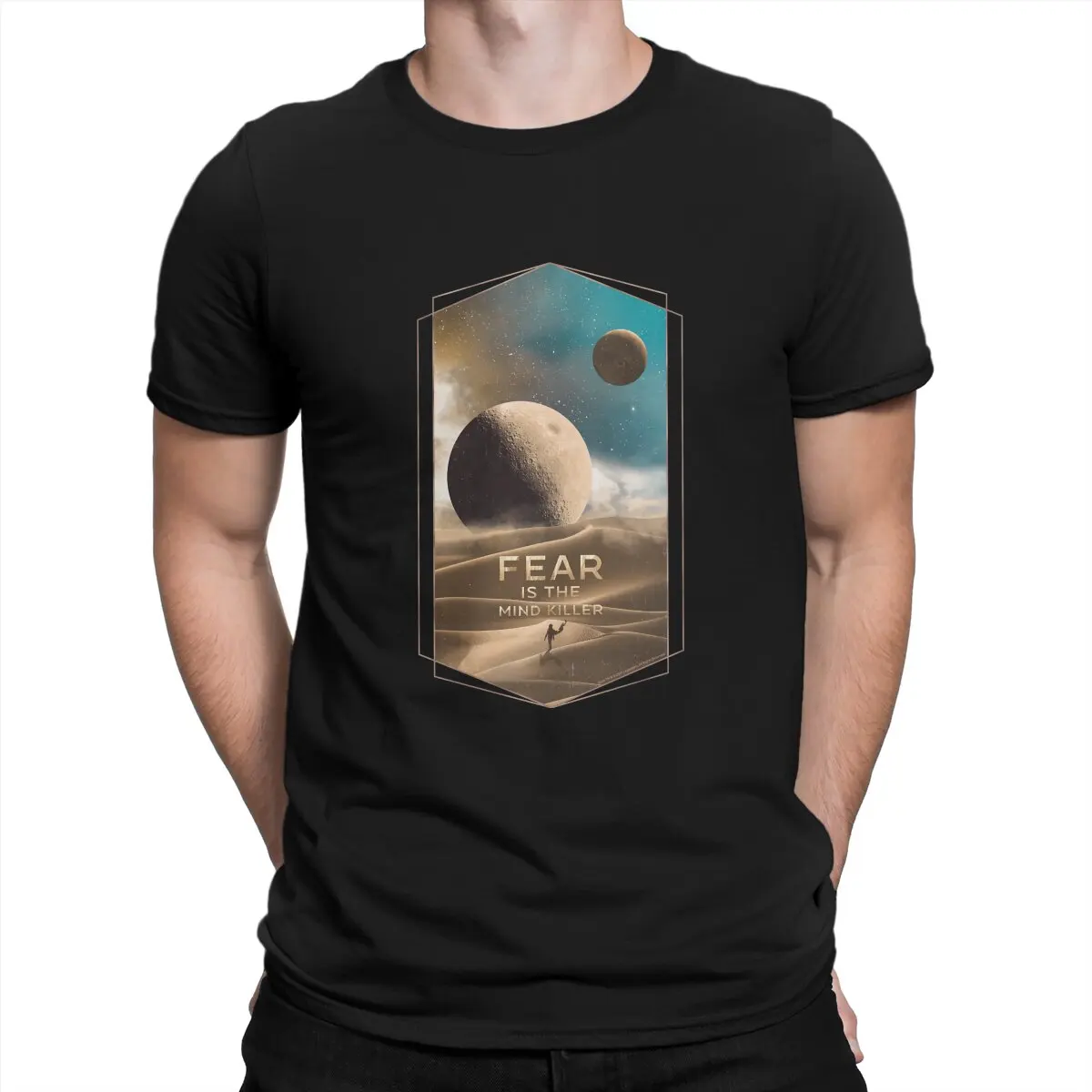 

Dune Chronicles Sci-Fi Movie Man TShirt Moons Muad Dib on Arrakis Distinctive Polyester T Shirt Original Streetwear New Trend