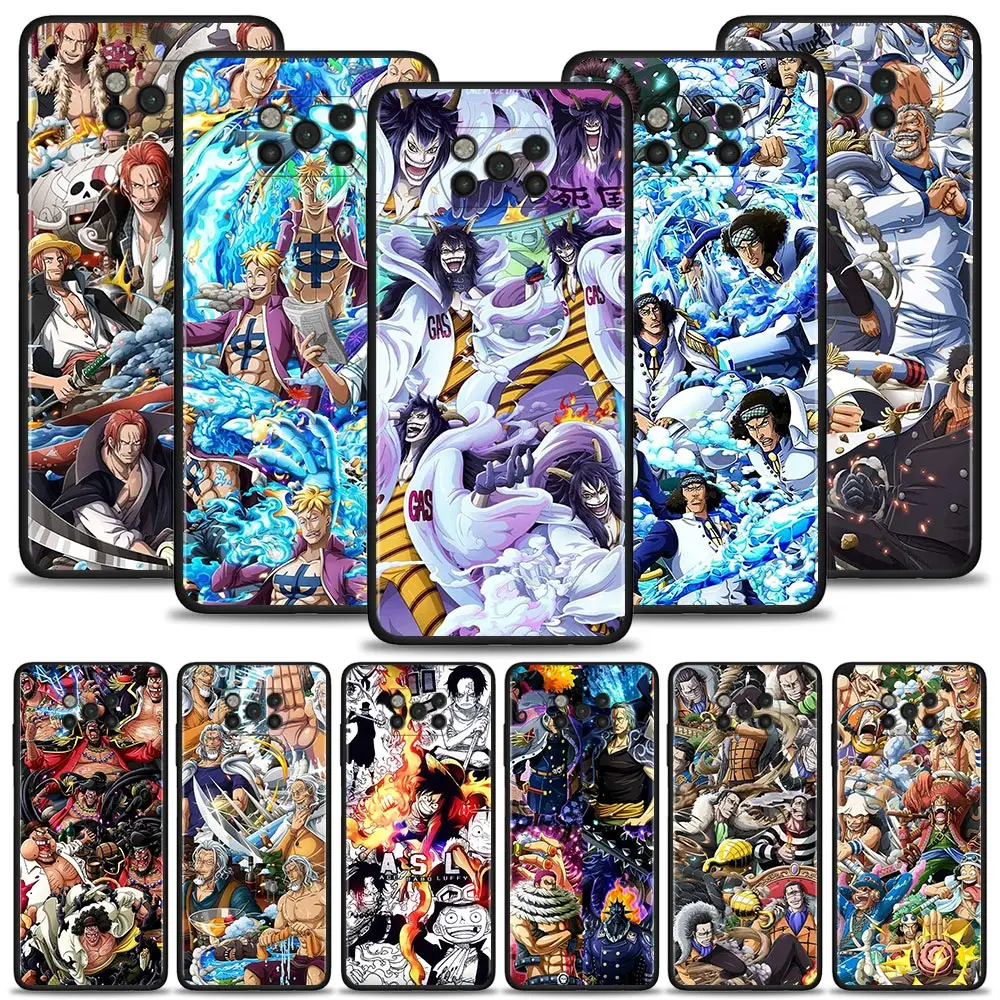 

One Piece Pirates Captain Case For Xiaomi POCO X3 X4 NFC M3 M4 Pro F1 F3 Phone Cover for MI 12 Pro 11T 11 10T Lite Note 10 Lite