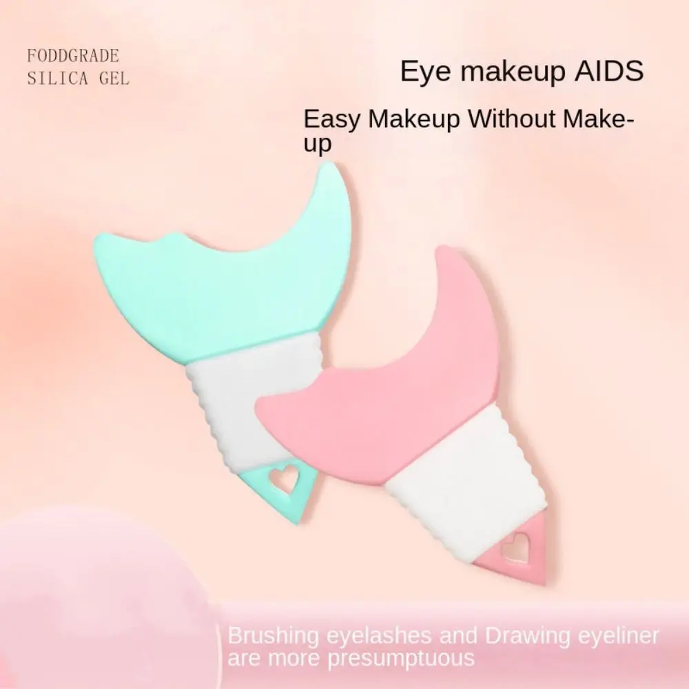 

Multifunctional Silicone Eyeliner Template Shaper Professional Eyeliner Eyeshadow Template Mascara Bezel Eyeliner Tool