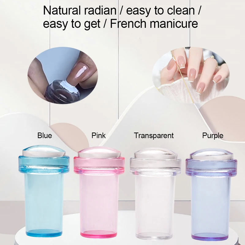 

Silicone Transparent Template Seal Stamper Scraper Manicure Plate Polish Stencil Kit DIY Nail Art Transfer Print Stamping Tools