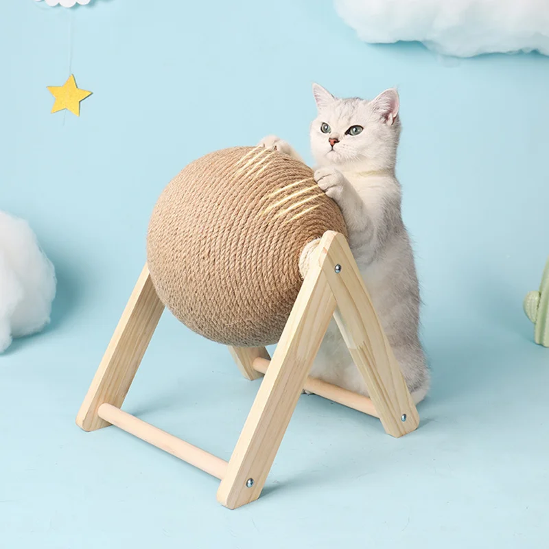 

Cat Scratching Ball Cat Toy Kitten Sisal Rope Ball Board Grinding Paws Toys Cats Scratcher Wear-resistant Pet Furniture Supplies