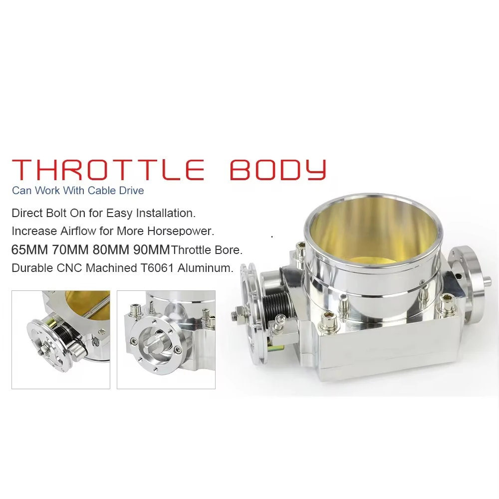 Новинка 65 мм 70 80 90 Корпус дроссельной заслонки для впускного коллектора из
