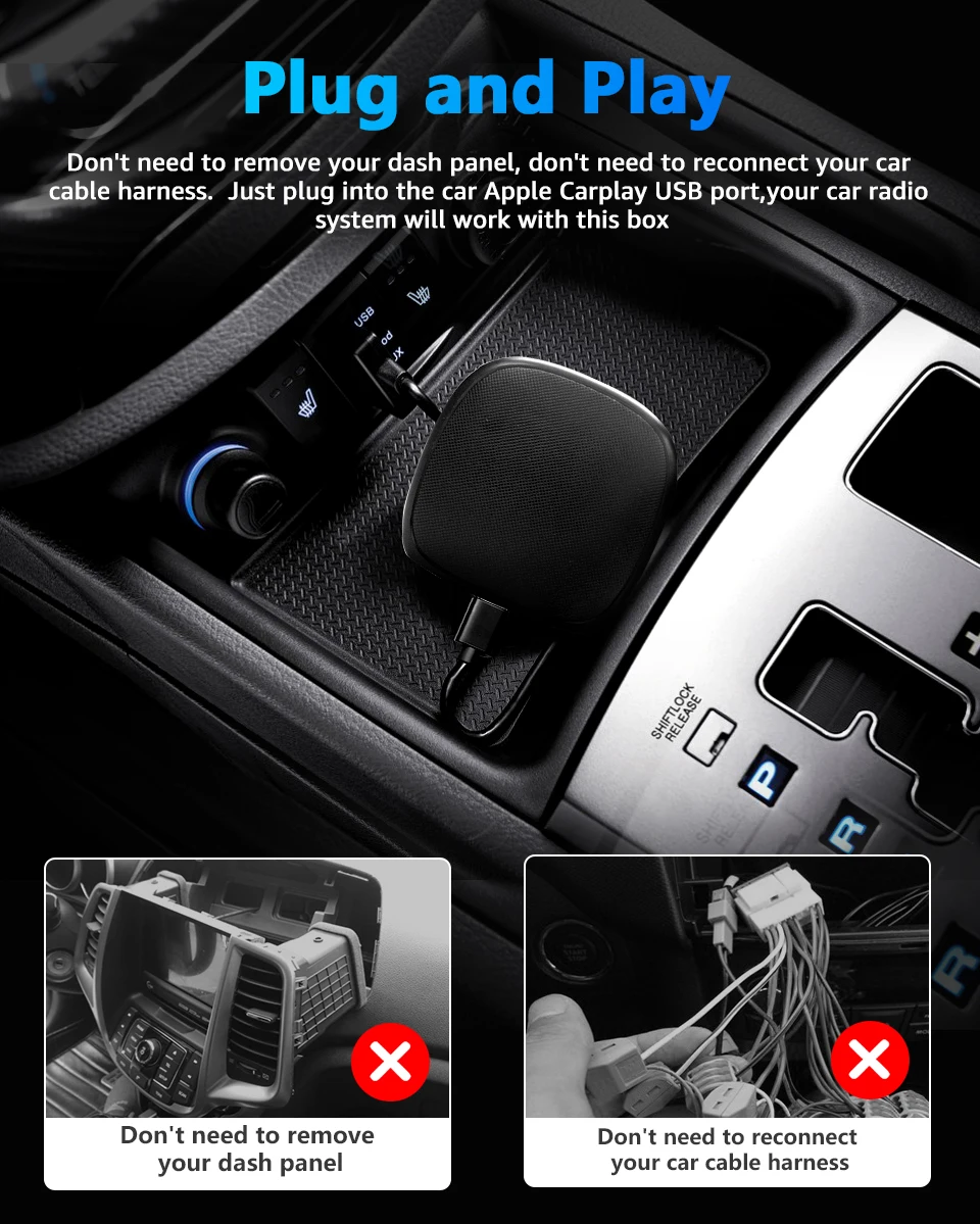 2022 Apple Pie Carplay Ai Box Car Smart Поддержка Youtube Netflix Usb Android 10 OEM GPS позиционирования данных