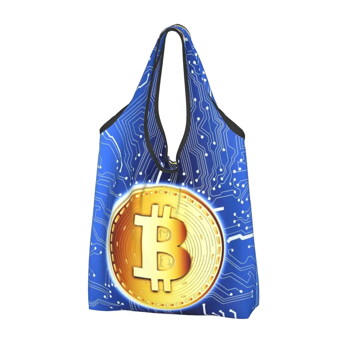 

Сумки для покупок на заказ, женские портативные вместительные сумки-тоуты для покупки продуктов, криптовалюты, биткоина