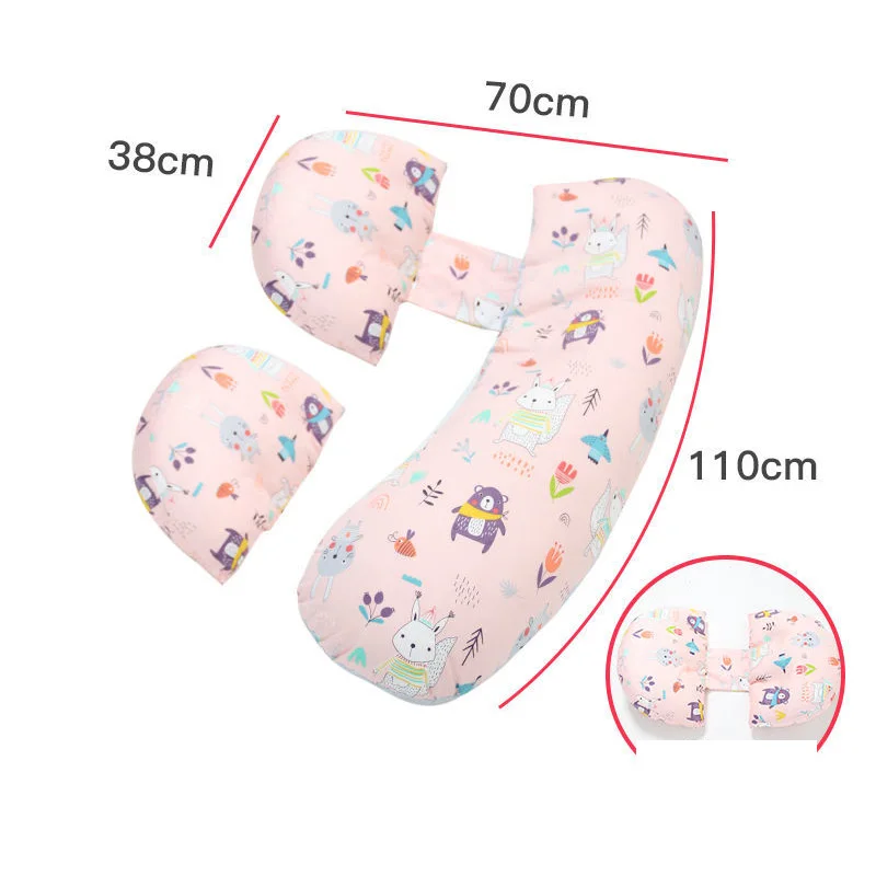 Removable Washable Pregnant Women Pillow Side Sleep Belly Support Protect Waist Cushion Pregnancy U-shaped Pillow Sleep Artifact
