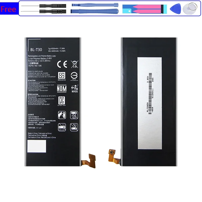 Аккумулятор BL-T30 для LG X Power2 II L64VL M320F M320N M322 L63BL K10 Power M320 M320DSN M320TV MLV7N Bateria