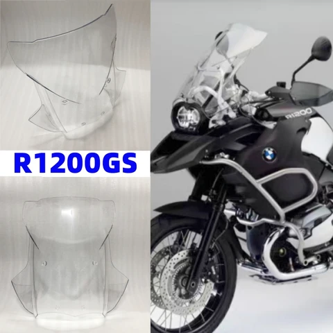 Ветровое стекло для BMW R1200GS ADV 2005-2012 2006 2007 2008 2009 2010 2011, ветрозащитные стекла мотоцикла, прозрачные ветровые дефлекторы