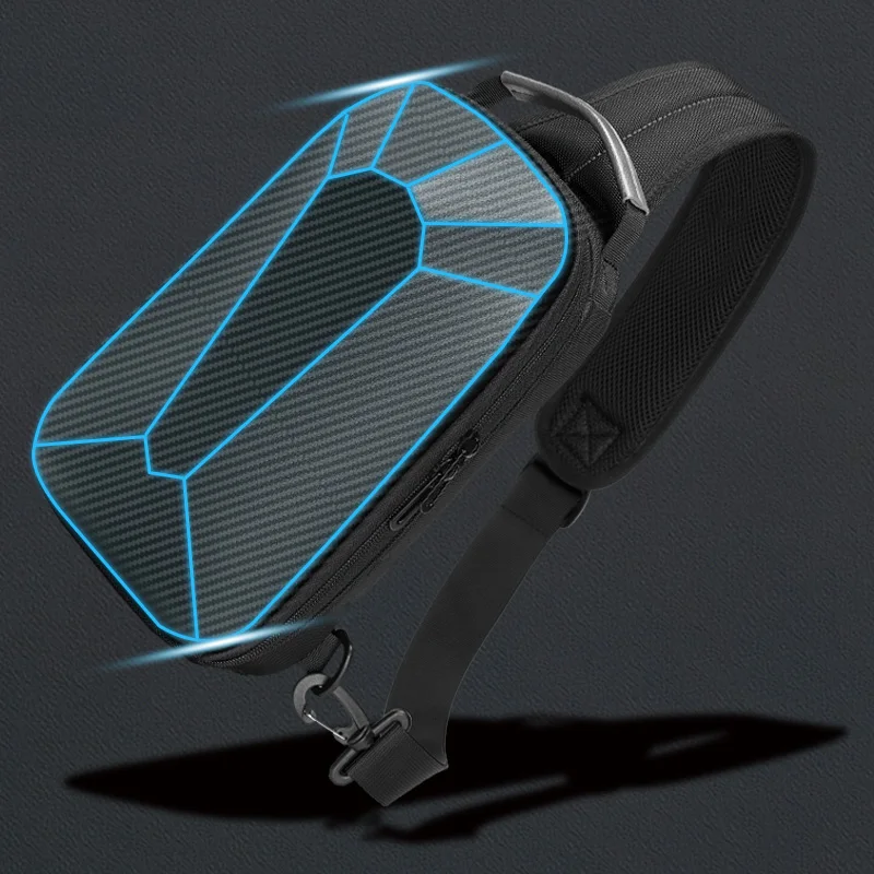 Multifunction Waterproof Sling Bags For Men Casual Soft Crossbody Bag USB Charging Messenger Chest Pack For Male Shoulder Bolsa