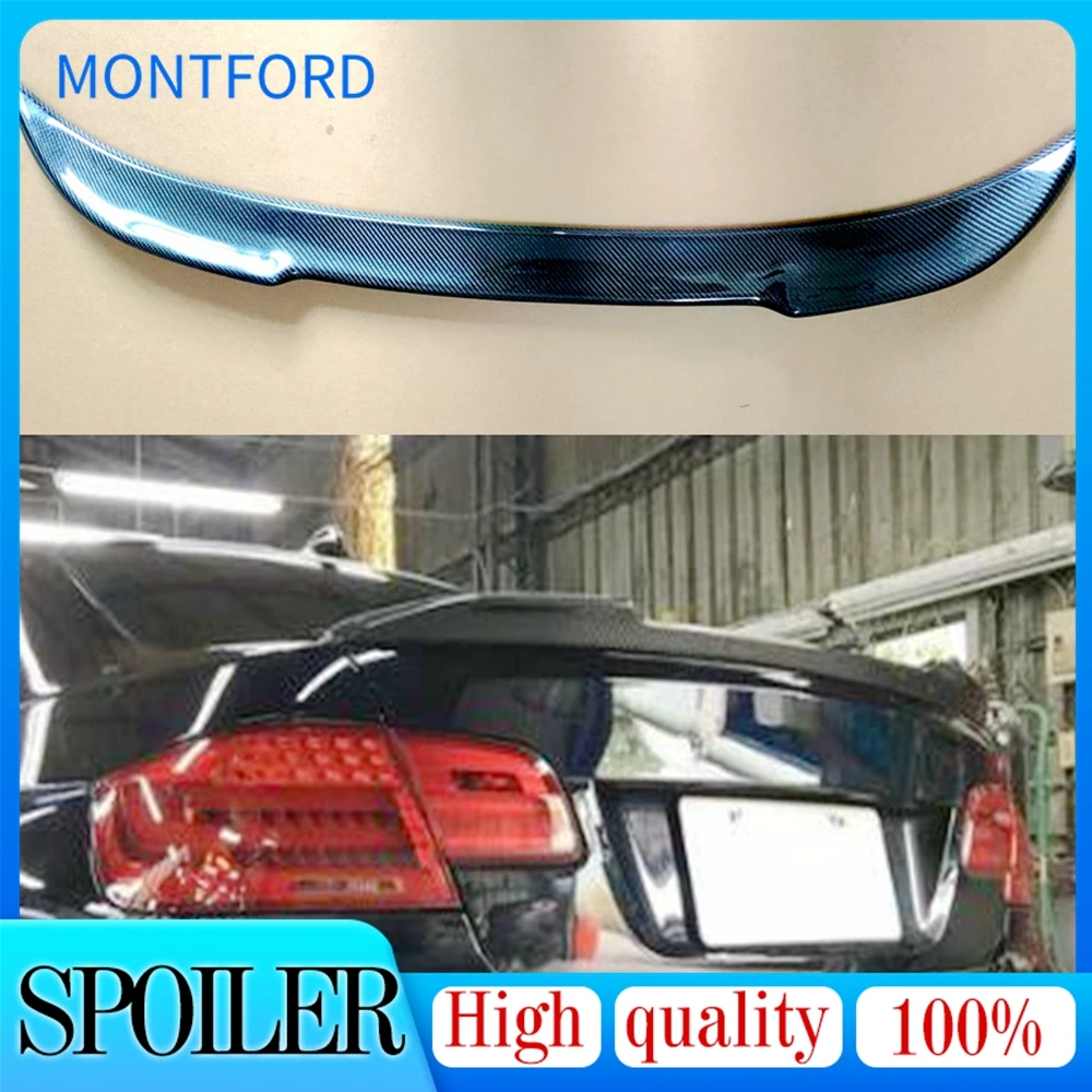 

Rrear Deck Spoiler Lid Tail Fin Carbon Fiber for BMW E92 Coupe (2006 - 2012 3 Series) Great Fitment High Gloss Finish