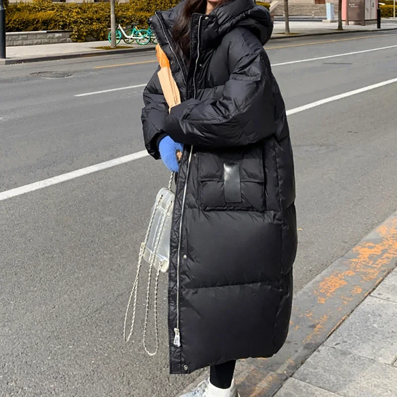 EVNISI осень-зима женское повседневное пуховое пальто с карманами на пуговицах