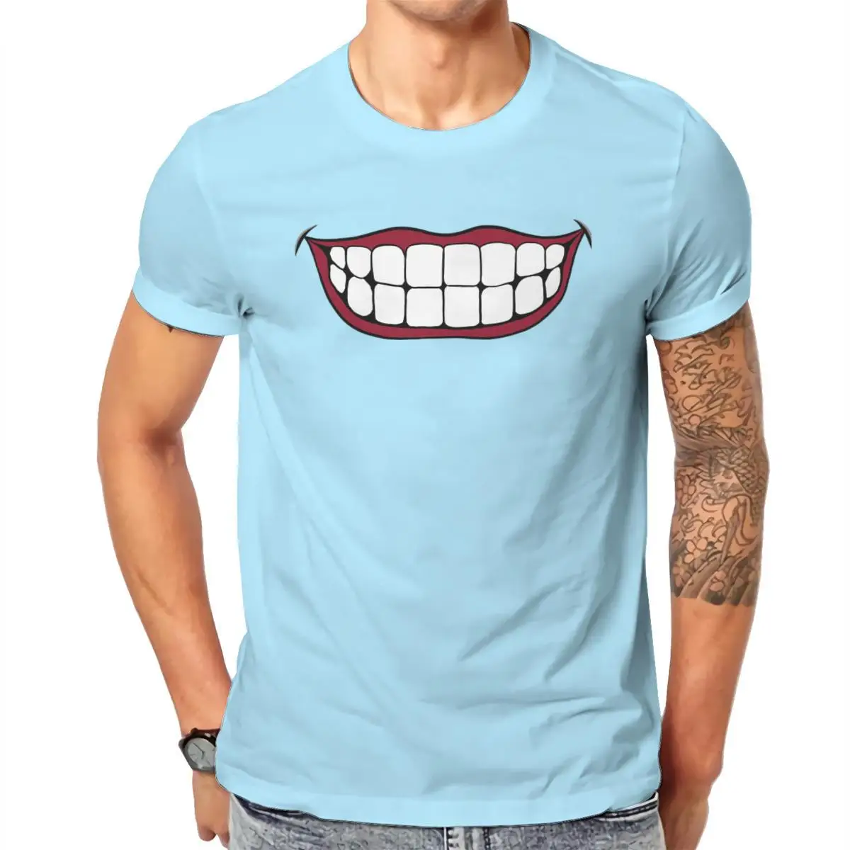 

Wholesale Big Smile Red Printing Games ForGirl Comfort Men's Clothing 124682