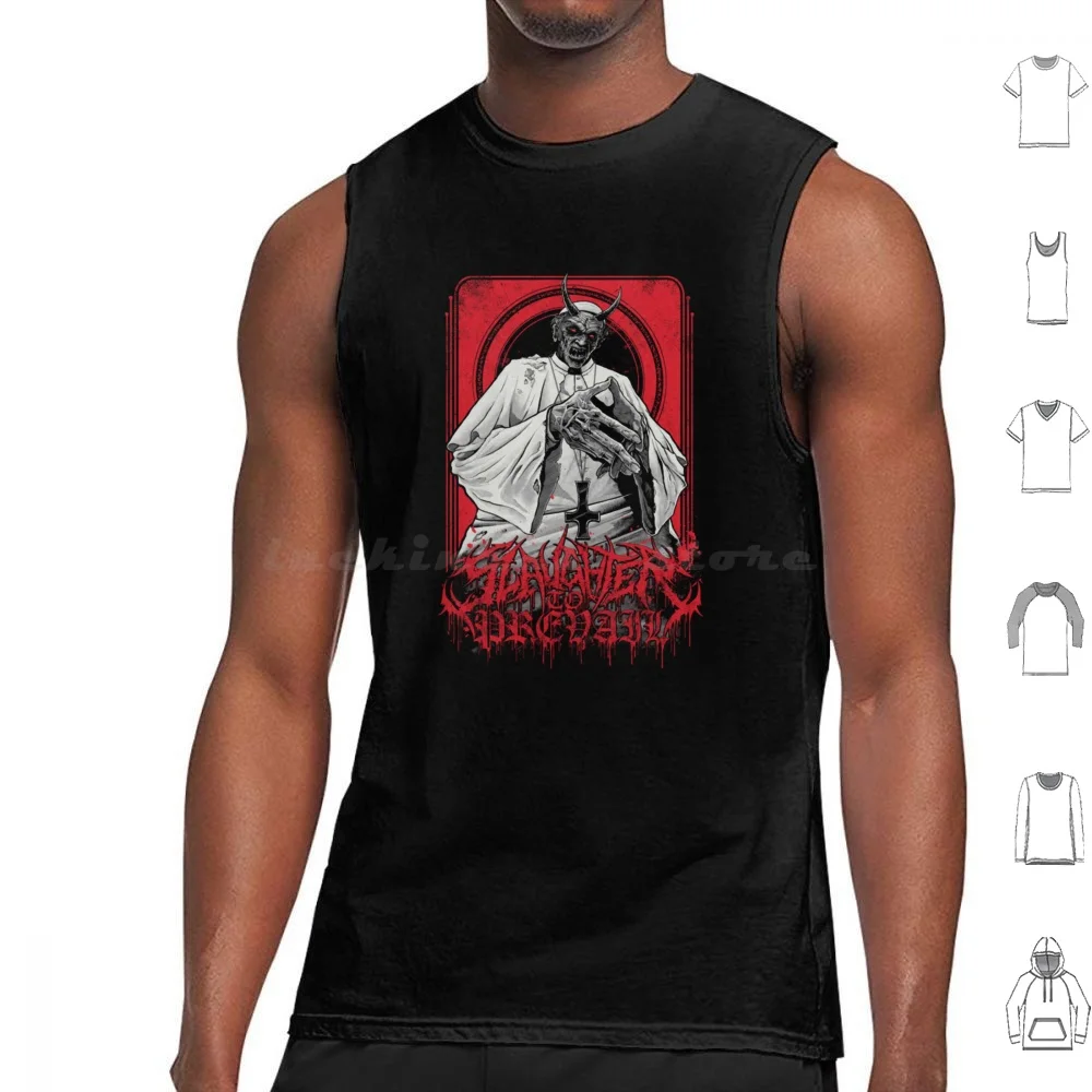 Фото Slaughter To Prevail Merch Майки Жилет без рукавов Slaughter To Prevail Prevail Slaughter Misery Sermon Kostolom №1