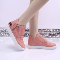 new 2022 spring autumn canvas shoes women ladies casual shoes all match side zipper casual shoes woman vulcanize shoes loafers