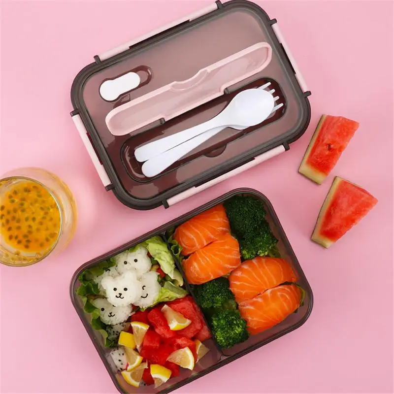 

Leakproof Bento Box Heating Resistant Compartmental Food Storage Box School Office Portable Fruit Food Containers Wholesale
