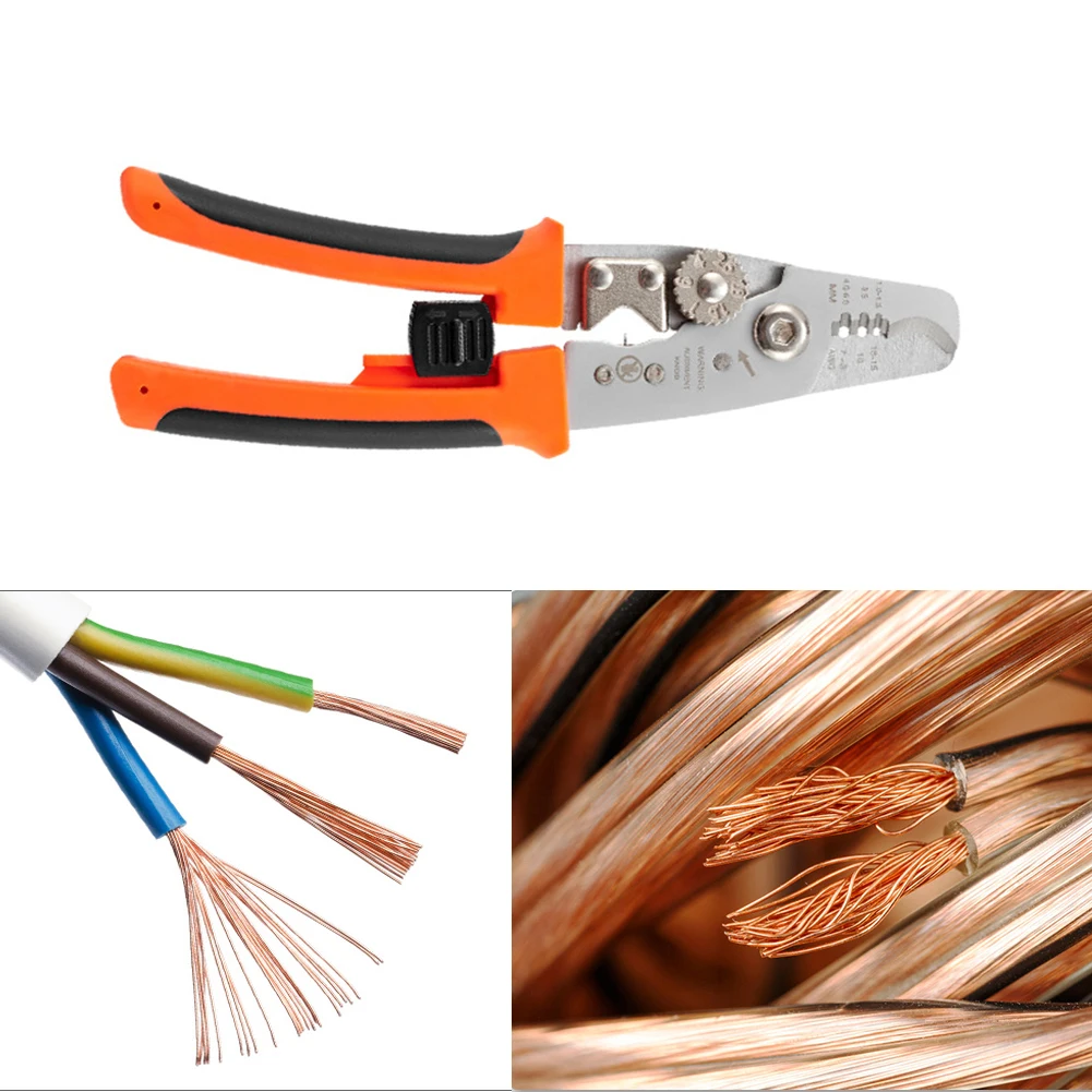 

205mm Crimping Tools Cutter Multifunctional Network MT-119 205mm Cable Wire Stripper Puller Peeling Pliers