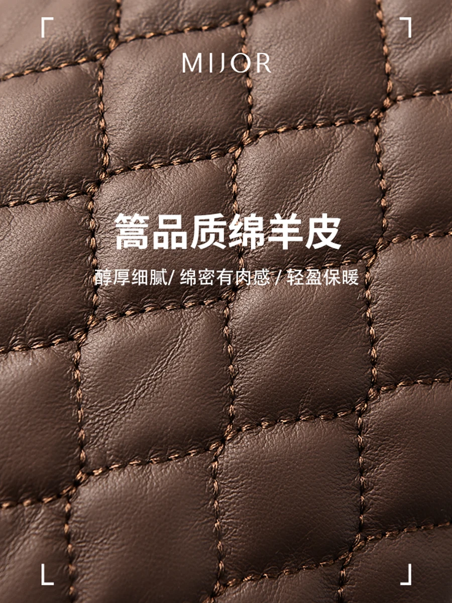 New Loose Genuine Leather Jacket Women  Sheepskin  Hooded  Casaco Feminino  Pockets  Zipper  High Street Fashion Loose Jackets