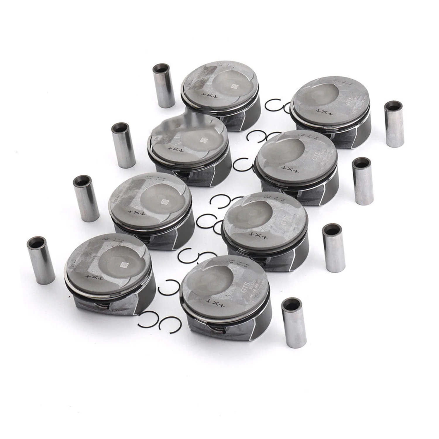 

8x Piston Ring Set for Porsche Cayenne Panamera S GTS 4.8L V8 957 970 Car Replacement Parts