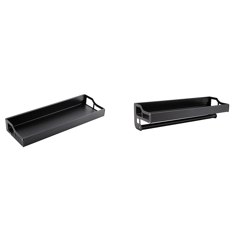 

Полка-органайзер для специй, полка для приправ, стеллаж для хранения, настенная подвесная полка для кухонного шкафа, буфета, кладовой 40 см