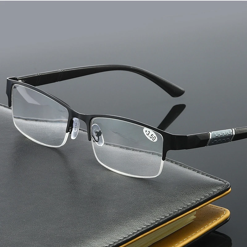 

Anti Blue Light Half Frame Man Reading Glasses Myopia Glasses Anti Electromagnetic Multi-function Eyeglass Frame Visual Aids
