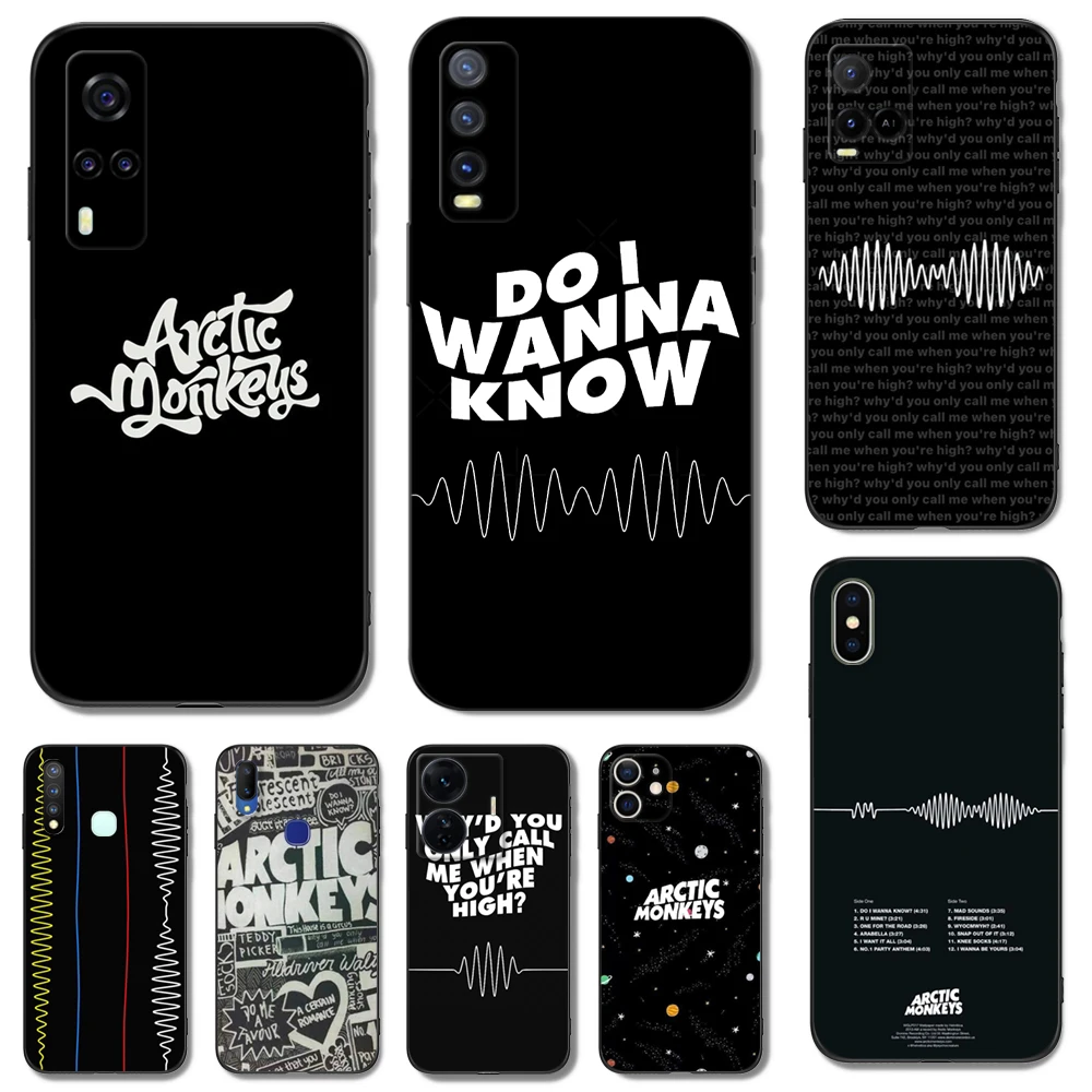 Черный чехол ТПУ для VIVO Y20 Y11S Y20I Y20S Y20A Y20G Y20T Y20SG Y21T Y21A Y21E Y21S Y21 2021 arctic apes