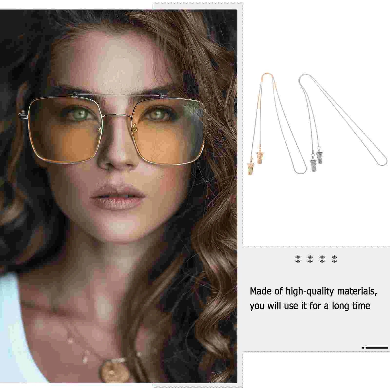 z metalowym łańcuszkiem do okularów zabezpieczeniem przed upadkiem. Маска подвесной аксессуар ремешок