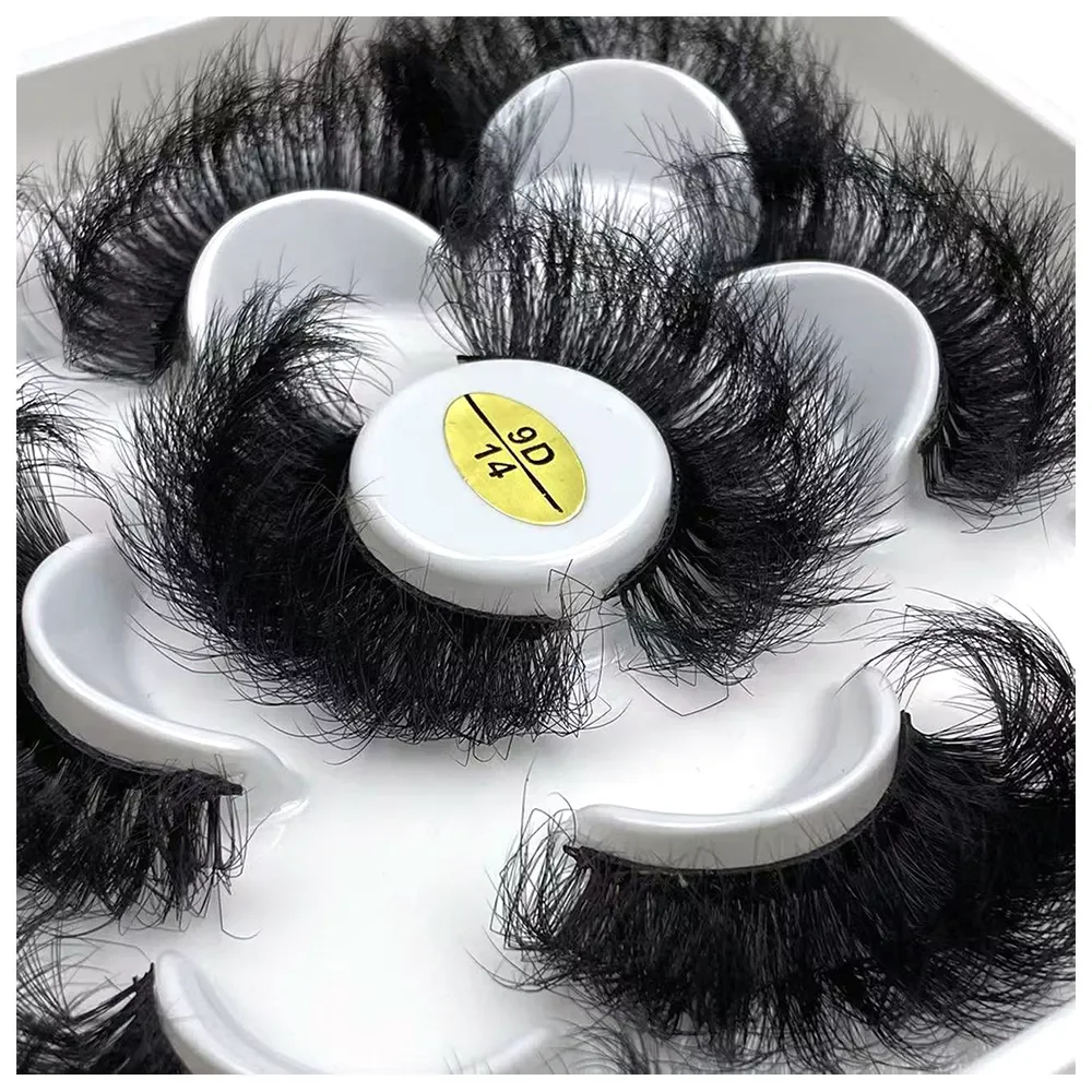 

NEW2023 Pairs 25mm 3D Mink Lashes Bulk Russian Volume Fluffy Natural False Eyelashes Thick Dramatic Mink Eyelashes Wholesale maq