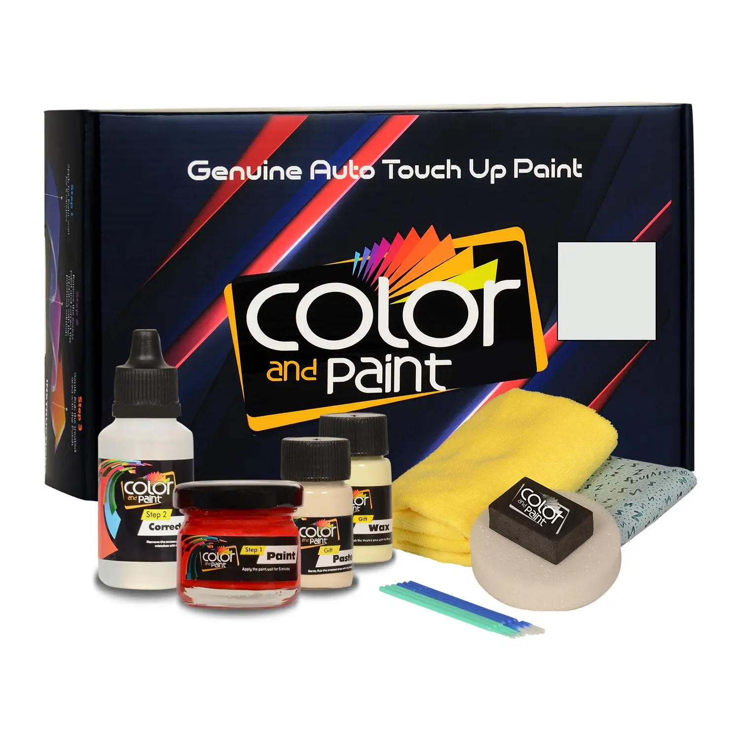

Color and Paint compatible with Peugeot Automotive Touch Up Paint - BLANC BANQUISE - P3WP - Basic Care