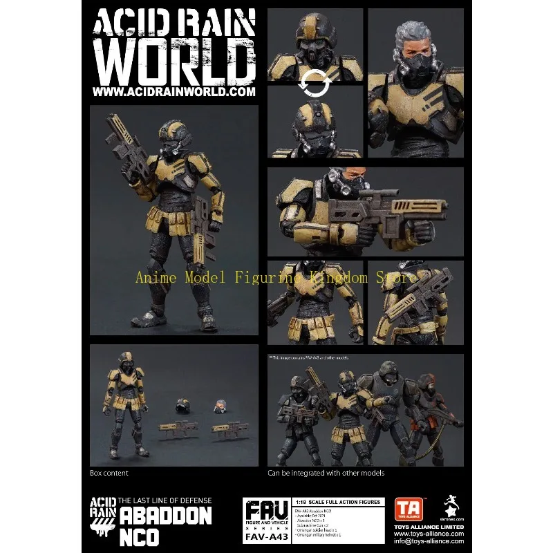 В наличии: Фигурка Acid Rain War FAV-A43 Abaddon NCO 118, модель, украшение, игрушка, коллекционный аниме-подарок, подвижная фигурка солдата (art.: 3920da52dbd5f) - 3920da52dbd5f