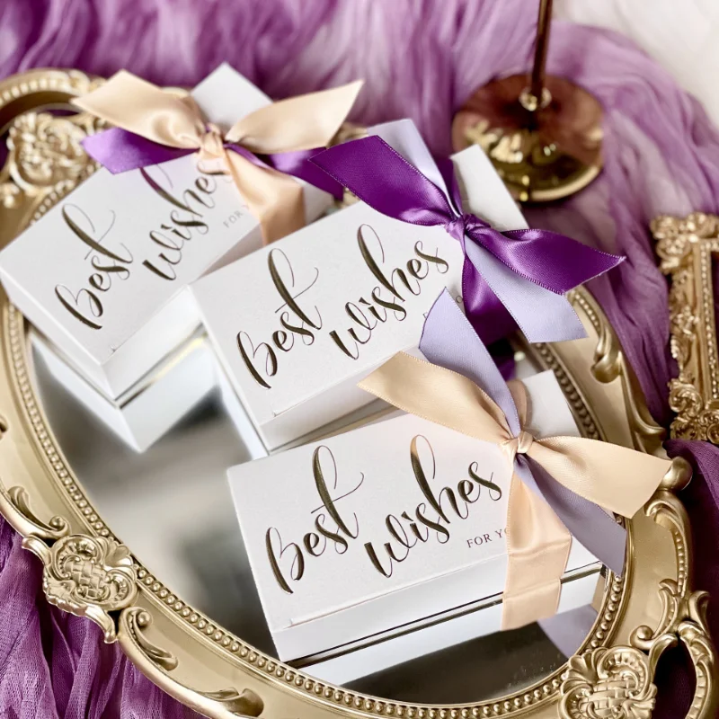 

50PCS Simple Joy Candy Box, Creative Ins Style Candy Packaging Small Fresh Wedding Companion Gift Box Valentine's Day Gift Box