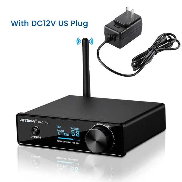 AIYIMA DAC A6 BT ESS9038Q2M HIFI XMOS XU208 32 768 DSD512 USB DAC AliExpress
