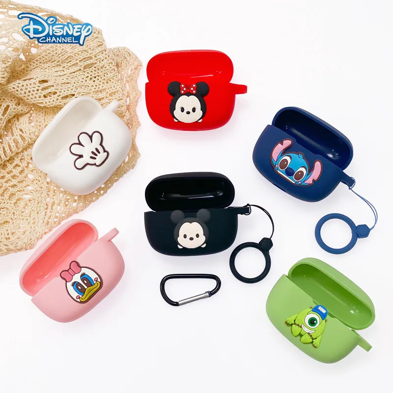 Новые Мультяшные наушники Disney, чехол для телефона JBL Wave 200 TWS, силиконовые беспроводные наушники, зарядная коробка, защитный чехол с крючком Новые Мультяшные наушники Disney, чехол для телефона JBL Wave 200 TWS, силиконовые беспроводные наушники, зарядная коробка, защитный чехол с крючком