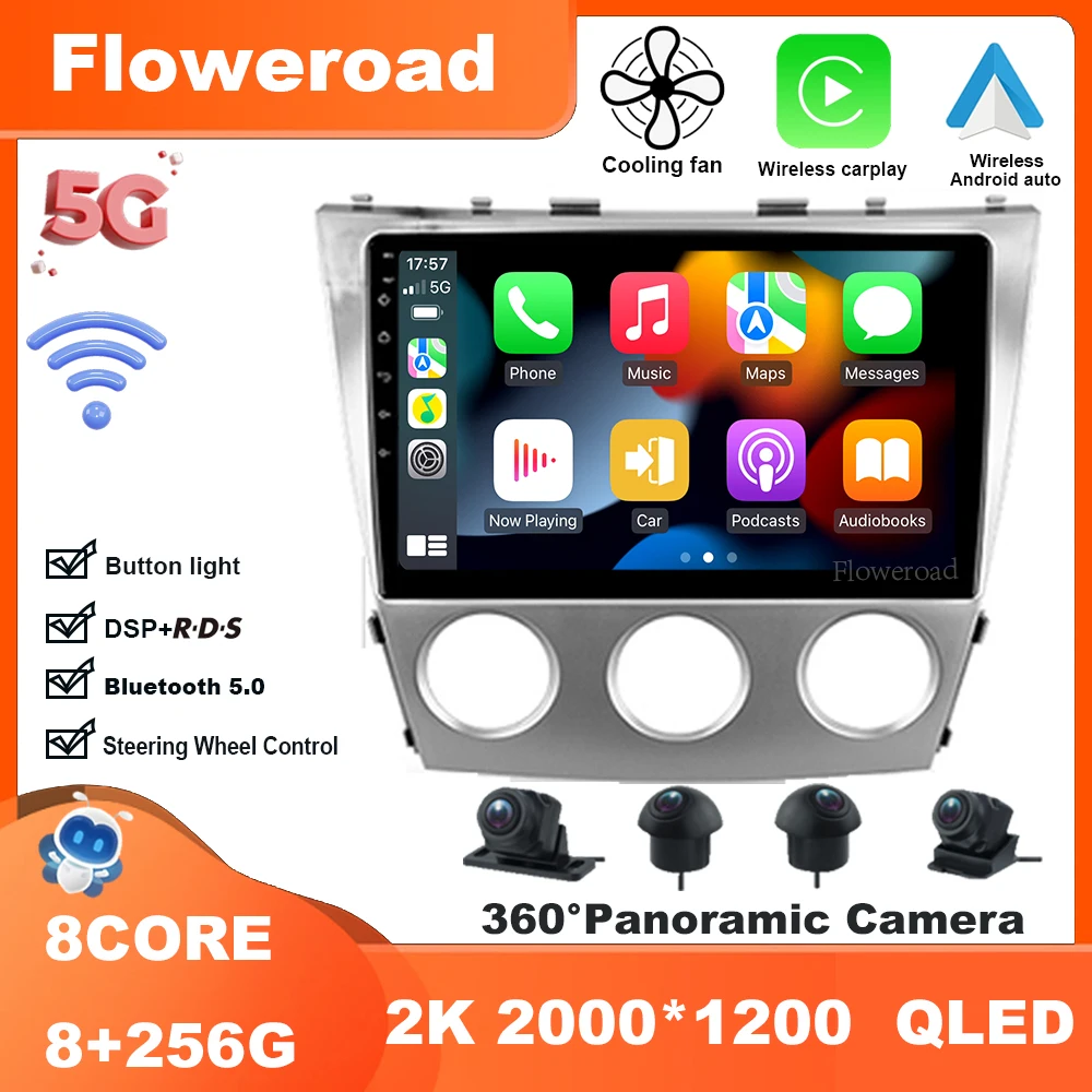 9 дюймов Android 13 для Toyota Camry 6 XV 40 50 2006-2011 Радио мультимедийный плеер Навигация стерео