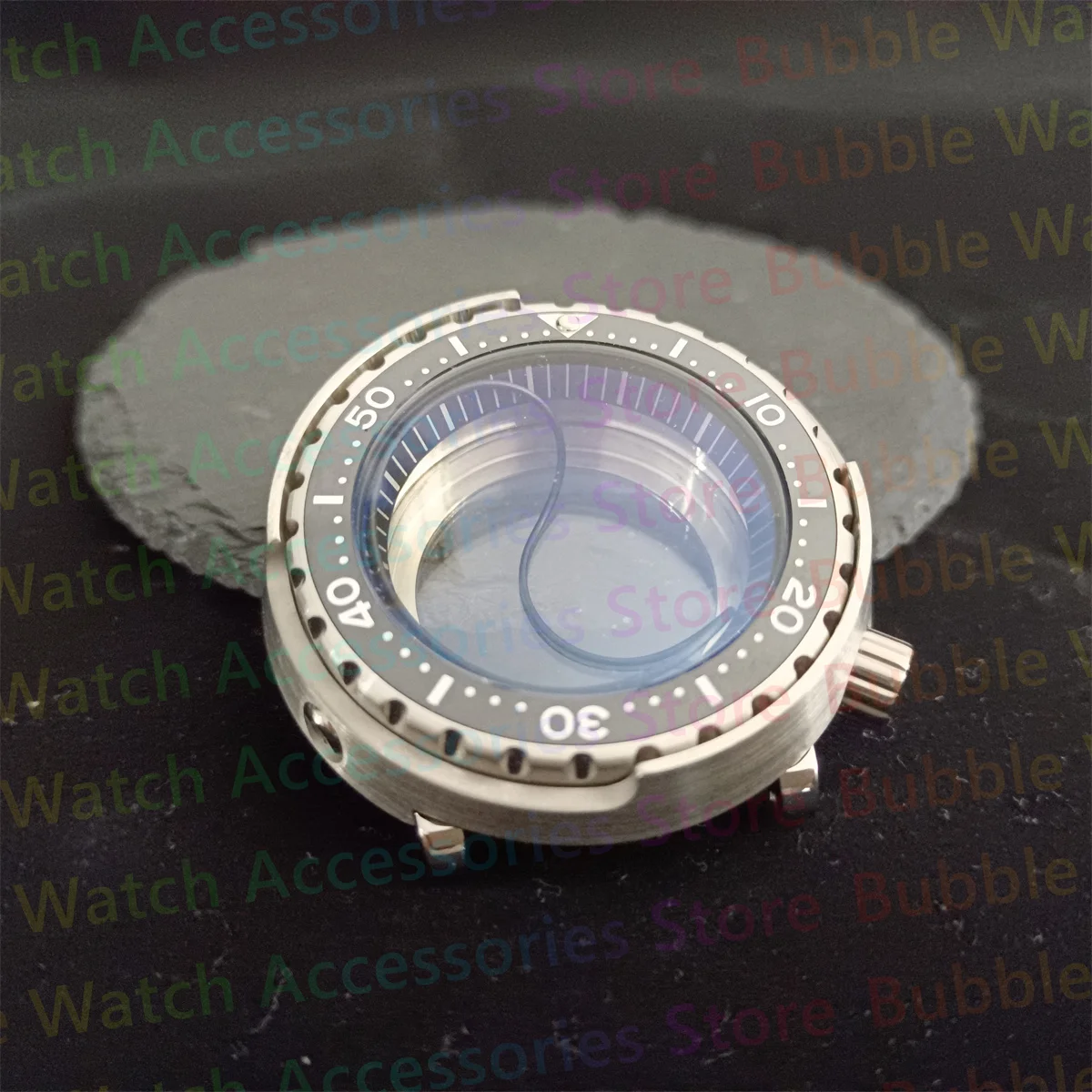 

Silver 316L Stainless Steel 20ATM Waterproof Tuna Hardlex Glass Watch Case Fit For SEIKO SBBN031 NH35 NH36 Movement Diving Watch