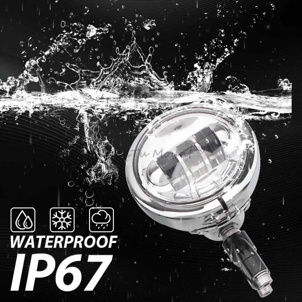 Кронштейн противотуманной фары мотоцикла 30 Вт 4 5 дюйма противотуманные