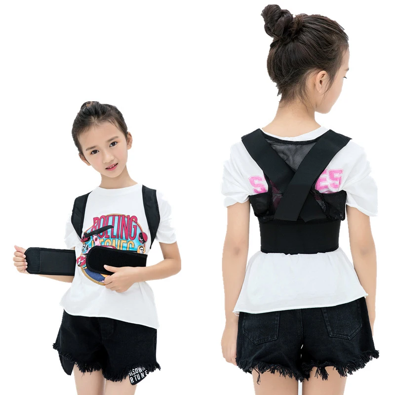 

Children Adult Back Posture Corrector Hunchback Therapy Corset Breathable Back Posture Brace Shoulder Lumbar Posture Correction