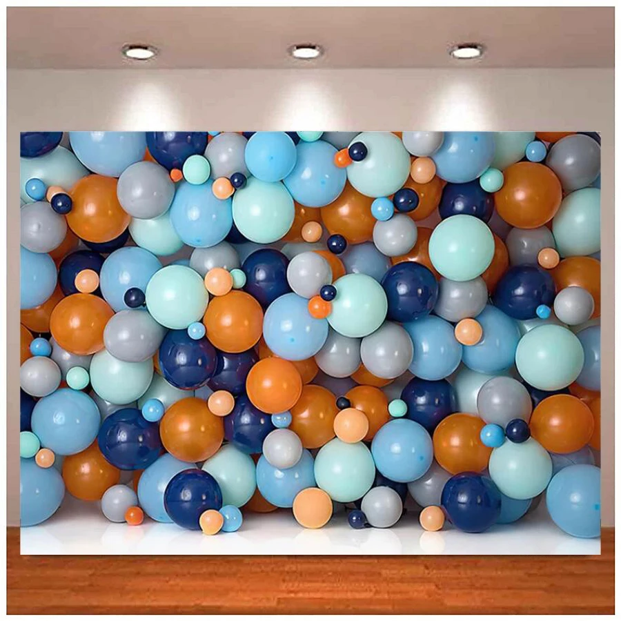 

Photography Backdrop Colorful Child Balloons Child Birthday Party Portrait Photo Background Decoration Studio Banner Accessory
