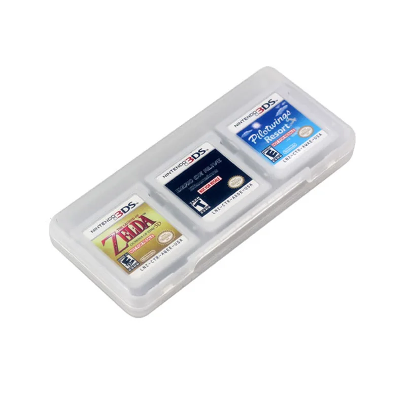 Прозрачный чехол для хранения игровых карт 6 в 1 коробка картриджей Nintendo 3DS XL LL NDS DSi