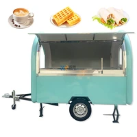 in stock 250w mobile food trailer hot dog ice cream vending cart fryer chicken kiosk van with full kitchen equipment